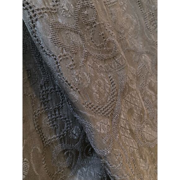 Dries Van Noten ~ BEAUTIFUL Utility Trench Coat Embroidered Navy ~ Sz Large - Picture 10 of 10